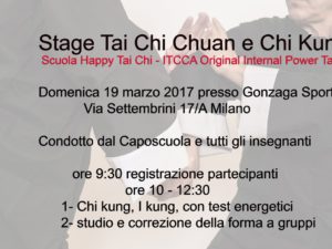 Satge Scuola Happy Tai Chi – ITCCA 19 marzo 2017